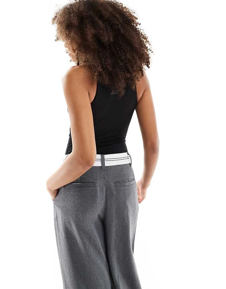 JJXX Halterneck Body Top In Black For Women - Image 3
