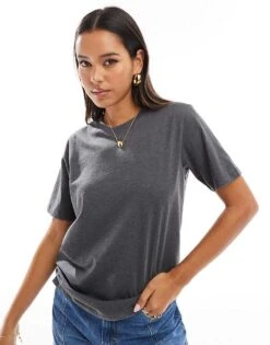 JJXX Oversized T-shirt In Grey For Women Dark Grey