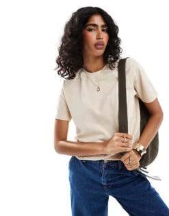 JJXX Oversized T-shirt In Beige For Women Fog