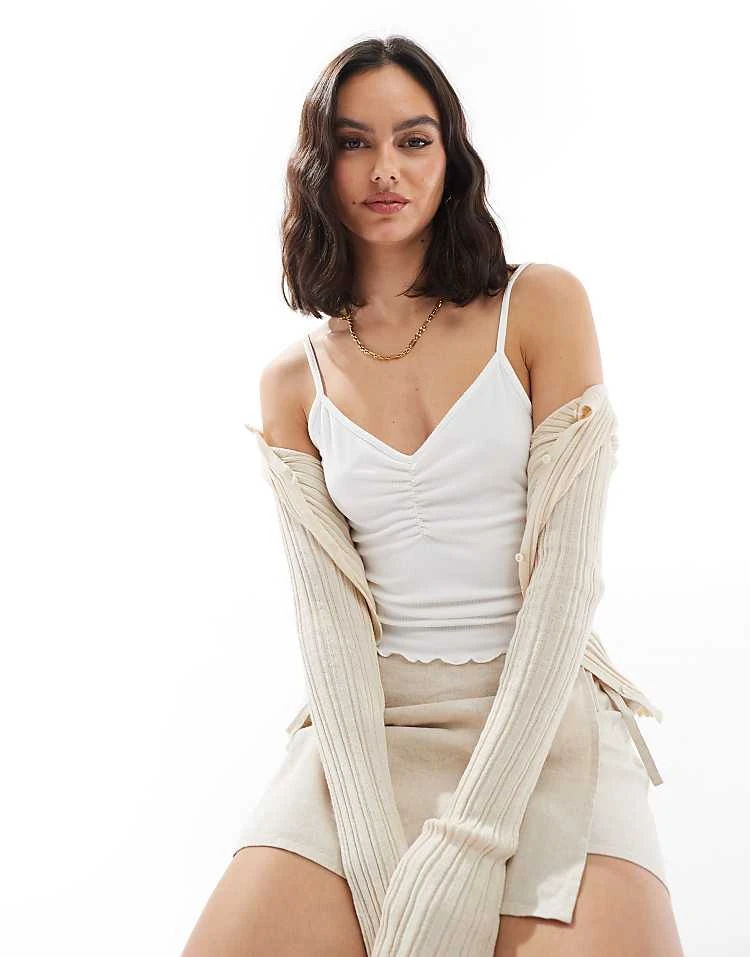 JJXX Baby Lock Top In White For Women Bright White