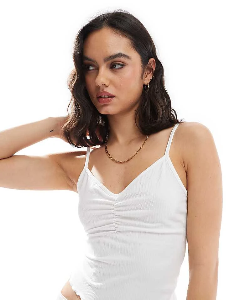 JJXX Baby Lock Top In White For Women Bright White - Image 3