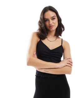 JJXX Baby Lock Top In Black For Women