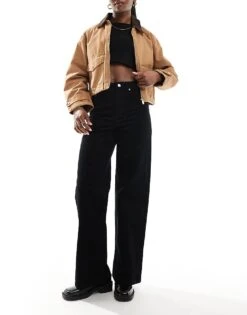 JJXX Tokyo Cord Trousers In Black For Women